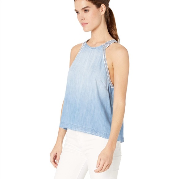 RARE - Stripe Trim Top in Silverlake Wash - Picture 7 of 9